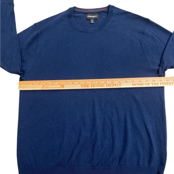 Slim Fit Extra Fine Merino Wool Crewneck Pullover Sweater - Picture 3 of 5